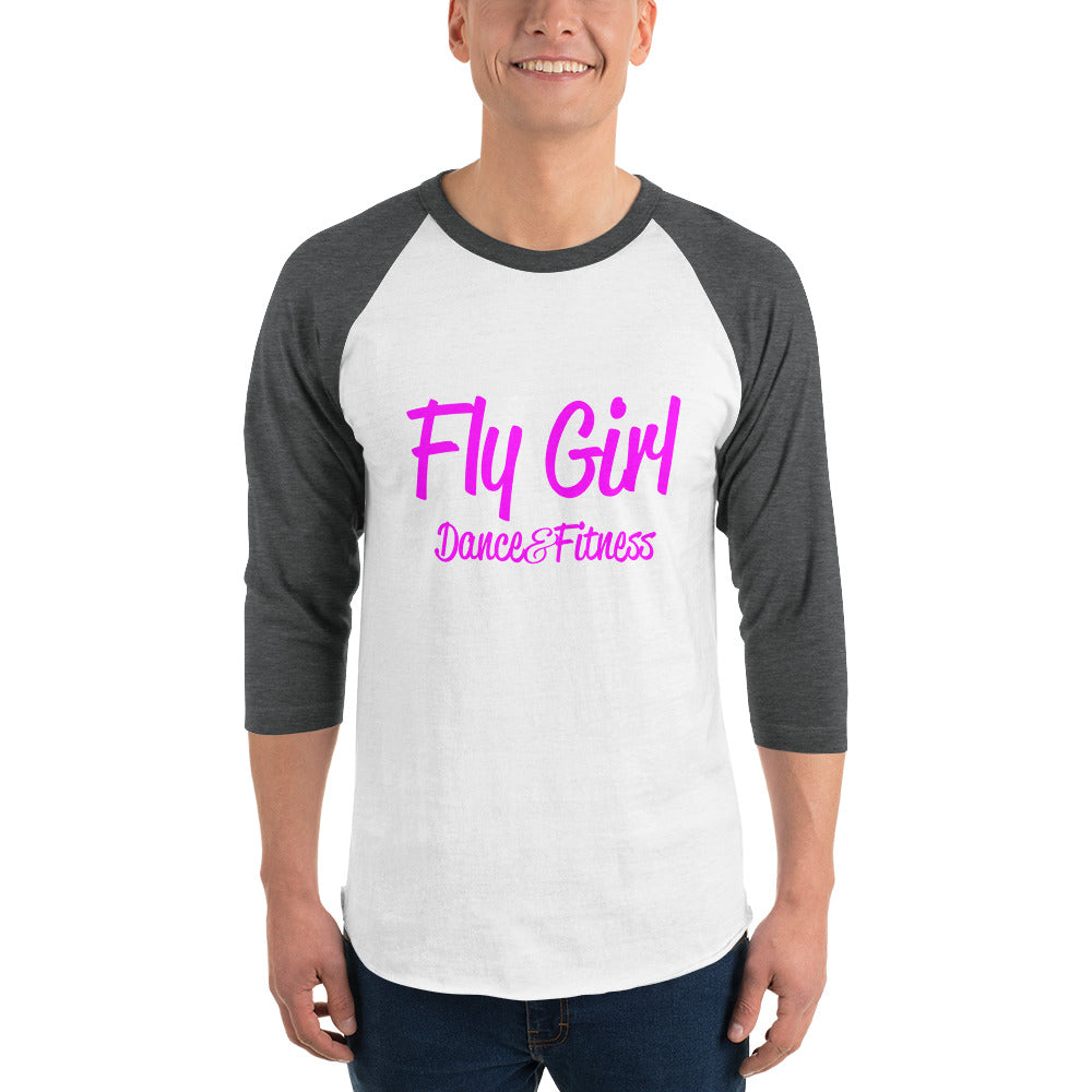 Fly Girl 3/4 sleeve raglan shirt