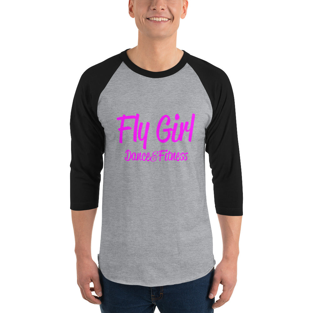 Fly Girl 3/4 sleeve raglan shirt