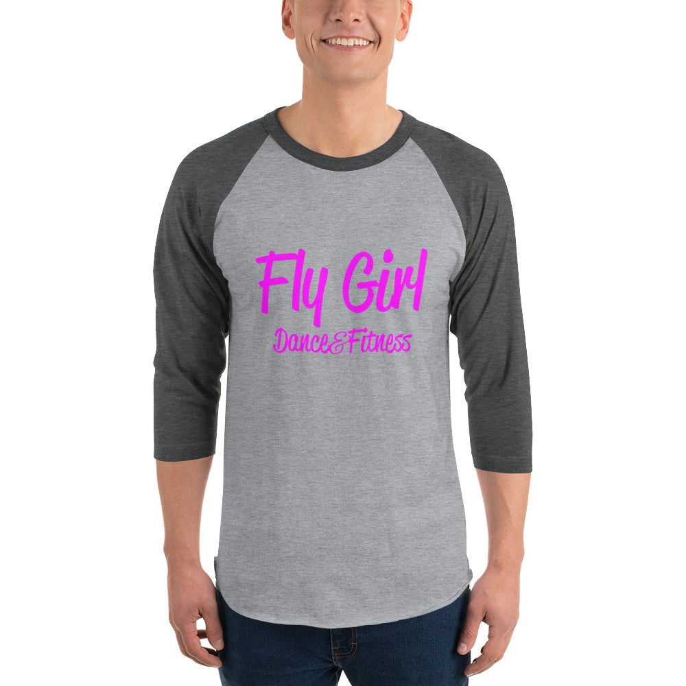 Fly Girl 3/4 sleeve raglan shirt