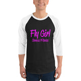 Fly Girl 3/4 sleeve raglan shirt